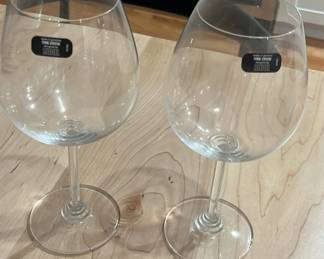 2 wine glasses - Tyrol Crystal designed by Riedel.  Made in Germany.  