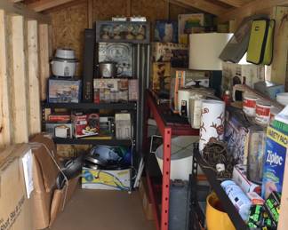 Back Patio/Storage Shed Overview