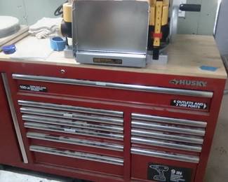#16 - $800- Husky work bench toolbox 60Wx22Dx39H