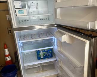 #8 - $240 - Single door fridge - stainless front. 