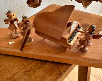 #6 - $90.00  - German Angel candelabra 16H x 28 1/2L x 31/2D works