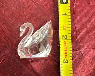 #101 - $12.00  -  Swarovski crystal swan