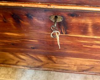 #60 - $ 250.00 -  Cedar chest made in Iowa 22 1/2H x 46L x 20D