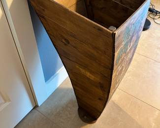 #52 - $125.00  -  German wooden grapes carrier for the Harvest - 31 x 14 1/2 x 16