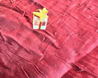 #100 - $20.00  -  Swarovski present gift wrapped with gold bow.