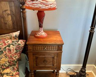 #65 - $140.00  -  Belgian Tall night stand 33H x 15 square