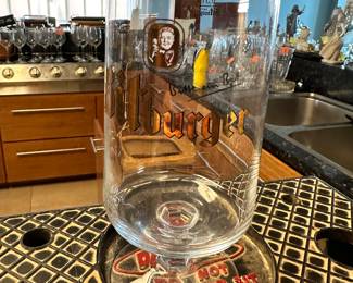 #- $12.00 each -  German Crystal beer glasses 12 available