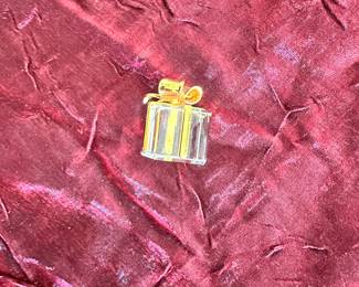 #100 - $20.00  -  Swarovski present gift wrapped with gold bow