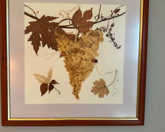 #24 - $40,00  -  Grapes on vine 17 x 17 signed sept 2006