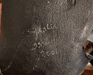 #22 - $50.00  -  Signed clay mask 11 x 13 signed by Trudy Woodring 2001