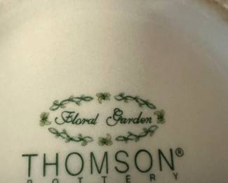 #82 - $220.00  -  Thomson China Floral Garden 58 Pieces