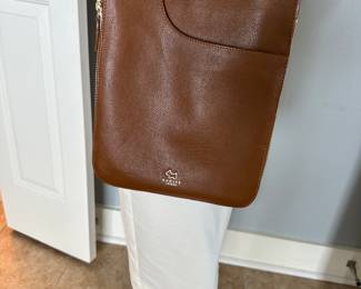 #134 - $68.00 - Brown leather Radley of London crossbody purse