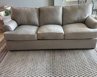 #19 - $250.00  -  Havertys light grey sofa bed 37H x 92W x 40D