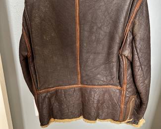 #53 - $150.00  -  WWII Aviators leather flight jacket