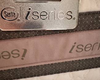 #33 - $400.00  -  Brass king bed 48H x 79W with mattress iSeriers by Serta (optional)