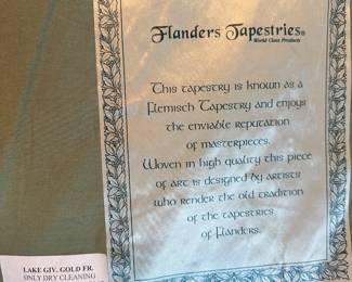 #50 - $220.00  -  Money garden Wall tapestry made in Belgium 48 x 644