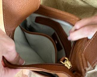 #134 - $68.00 - Brown leather Radley of London crossbody purse