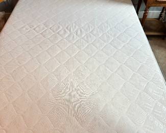 #63 - $700.00  - Belgian carved full size bed, head board 64H x 58W x 5D, foot board 41 1/2H x 58W x 5D (mattress included optional)