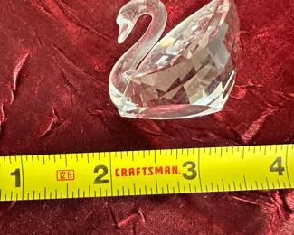 #101 - $12.00  -  Swarovski crystal swan
