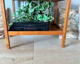 #17 - $60.00 -  Teak stand made in Denmark 23H x 26L x 18D