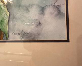 #21 - $70.00  -  Jean Marie Luke original painting "Camelias" 27 x 22