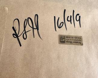 #4 - $ 110.00 - Picture Mardi Gras mask & hands  signed by Anatole Krasnyansky 222/495 19 x 16