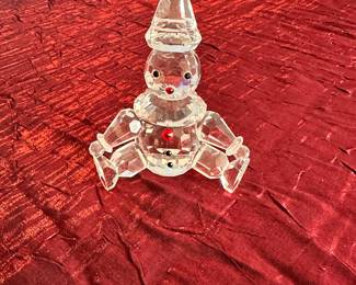 #103 - $24.00  -  Swarovski clown puppet sitting down