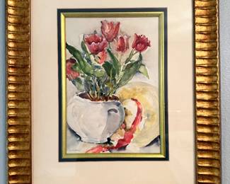 #20 - $50.00  -  Original painting of Tulips - signed - 24 x 20