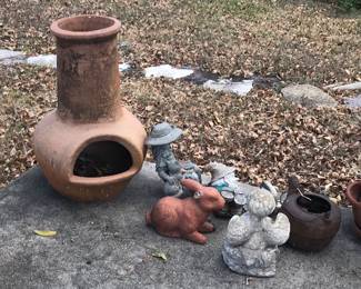 Chiminea, garden art