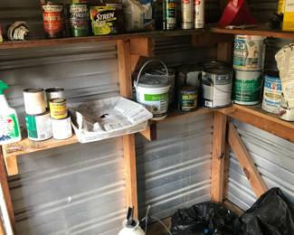 Storage shed contents