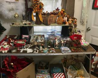 Thanksgiving and Christmas decor