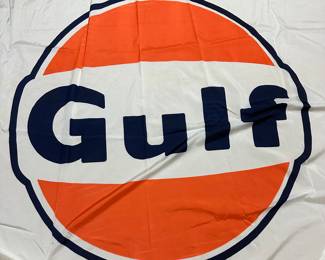 Nylon flag Gulf oil company