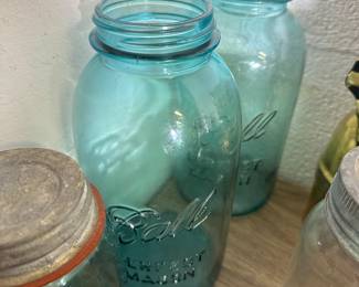 Ball blue canning jars
