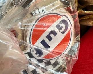 Gulf oil stickers