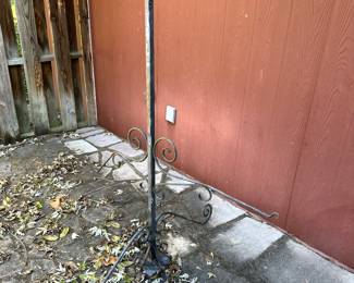 wrought iron plant stand