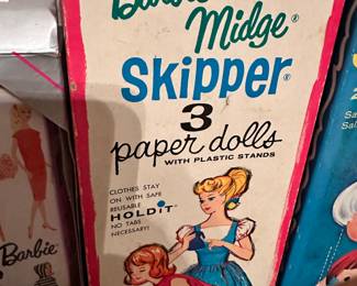 Barbie Midge and Skipper paper dolls 