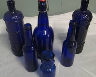 Cobalt Blue bottles  