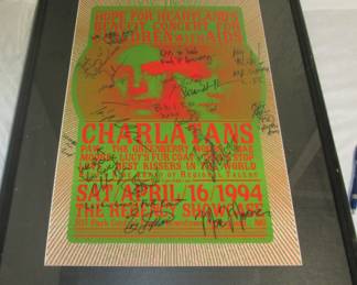 Signed concert poster Benefit for children with AIDS