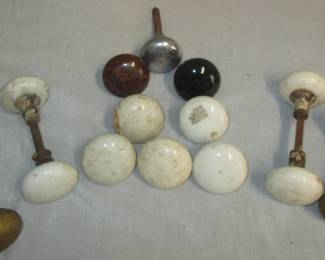 Vintage porcelain doorknobs 