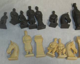 Vintage Chinese Chess Pieces