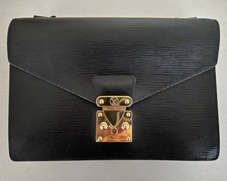 LOUIS VUITTON Sellier Clutch Leather Black Made in France 
**Authentic**