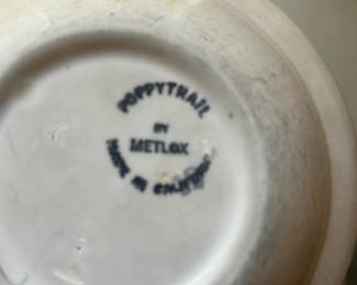 Vintage Metlox Poppytrail China Set - Made in England