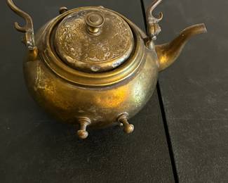 Antique Brass Teapot