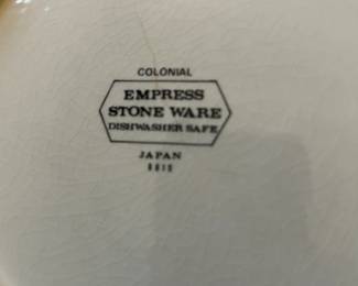 Vintage Colonial Empress Stone Ware Japan 8810 Orange/Yellow Flower pattern