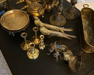 A great selection of brass pieces dating back to the early 1900's. 