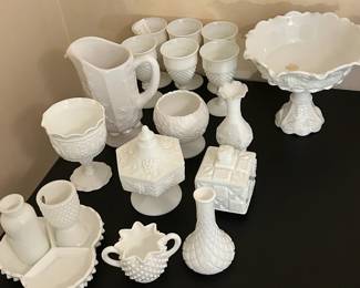 Vintage Milk Glass Pieces