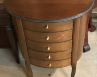 MCM Five Drawer Circle Table
