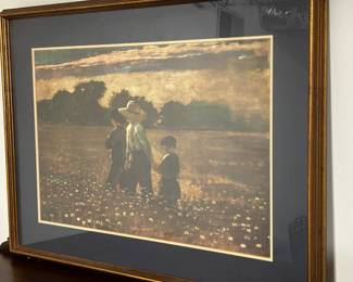 Incredible framed artwork thorughout the home. Original paintings, print and lithograph artwork. 