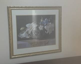 Incredible framed artwork thorughout the home. Original paintings, print and lithograph artwork. 