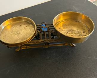Vintage Brass Balance Scale